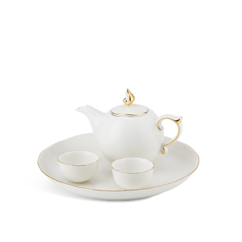  Bộ trà 0.3 L - Mẫu đơn IFP - Chỉ Vàng 