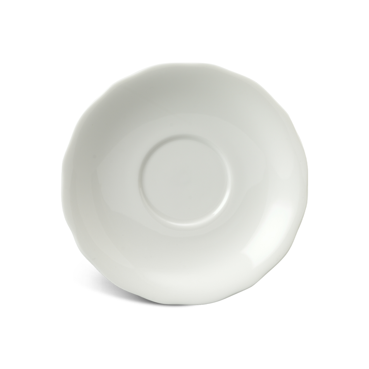 Dĩa lót tách 13 cm - mẫu đơn - trắng