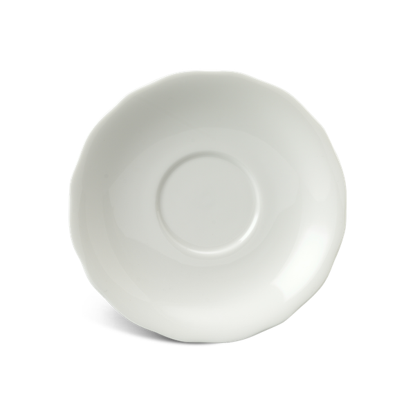 Dĩa lót tách 13 cm - Mẫu Đơn - Trắng