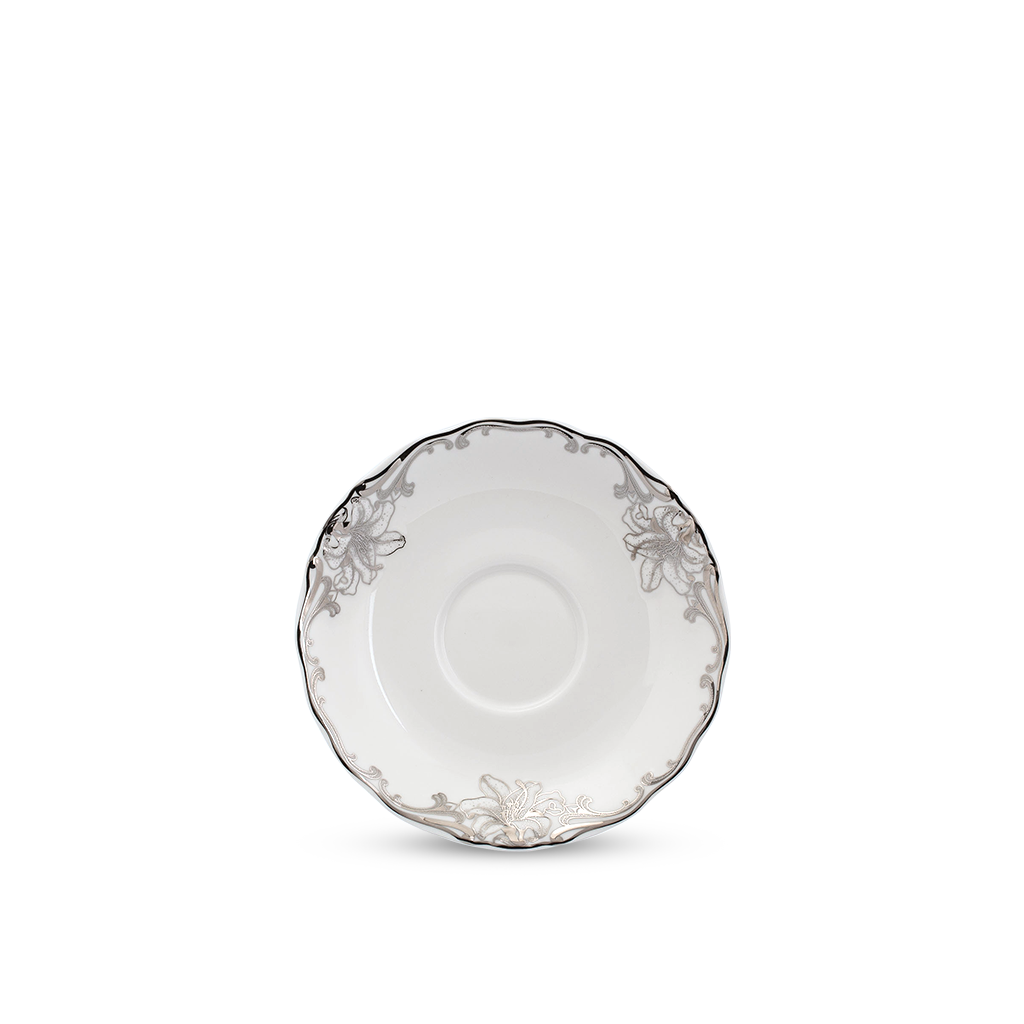 Dĩa Lót Đài Các 15.5cm Bạch Kim