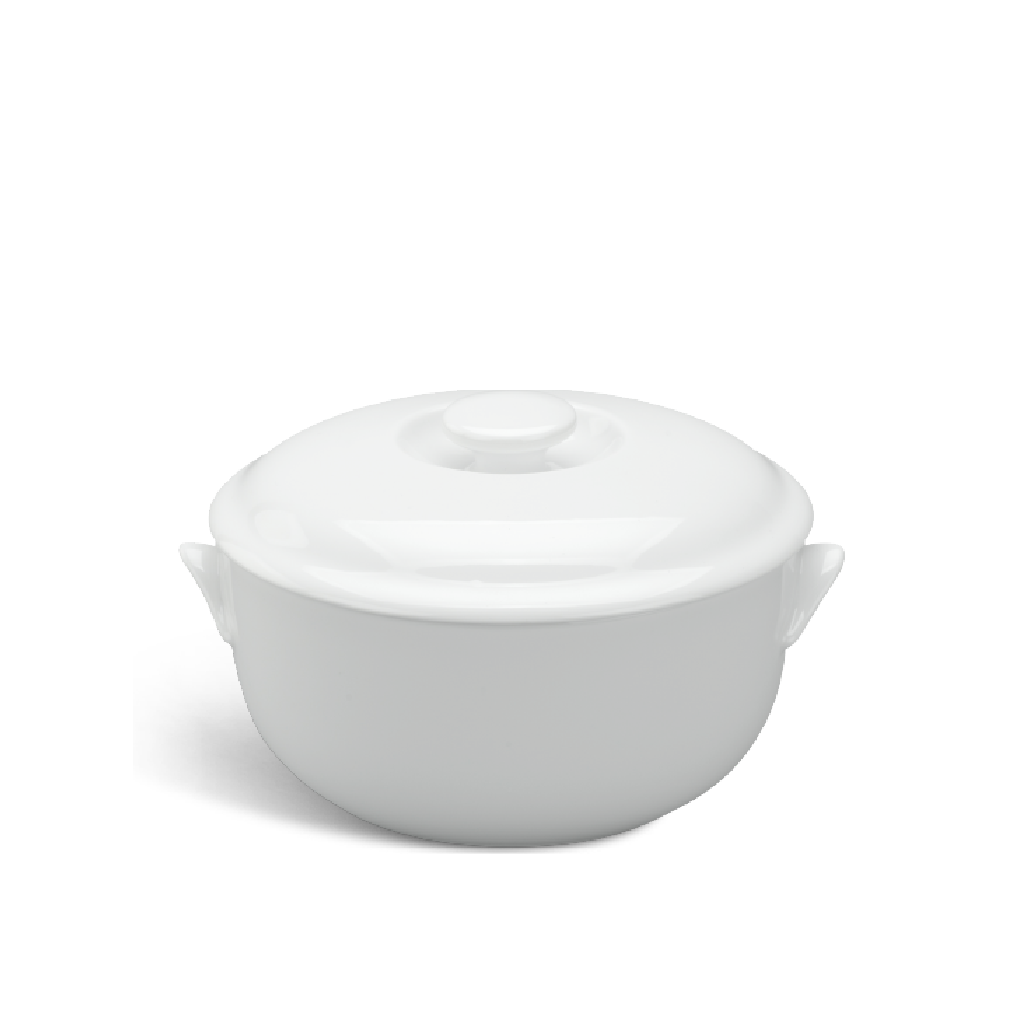 Thố + nắp - Jasmine - Trắng
