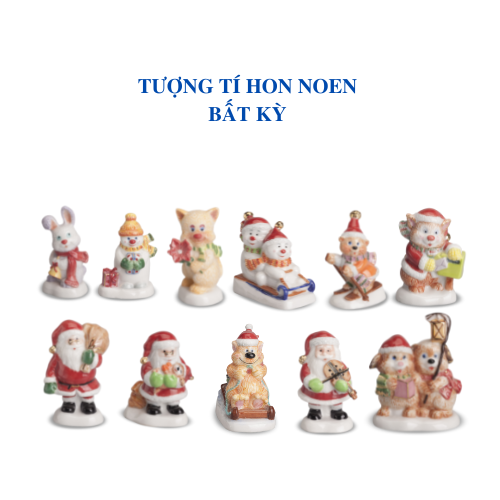 (QUÀ TẶNG CHO ĐƠN BẤT KÌ) Tượng Noel tí hon
