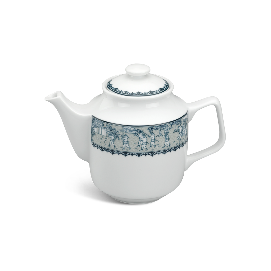Bình trà + nắp - Jasmine - Vinh Quy Nhạt