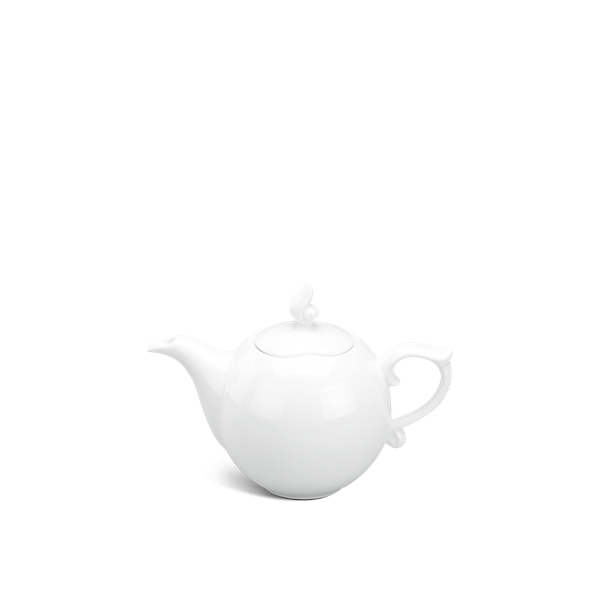 Bình trà 0.7 L + nắp - Mẫu Đơn - Trắng