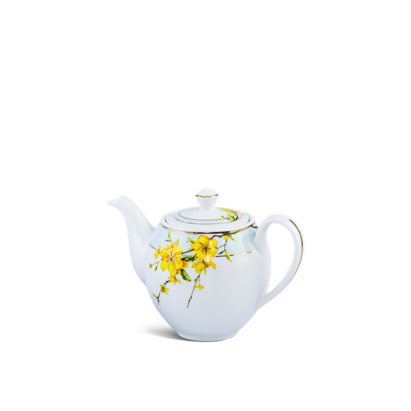 Bình trà 0.8 L + nắp - Camellia - Hoa Mai