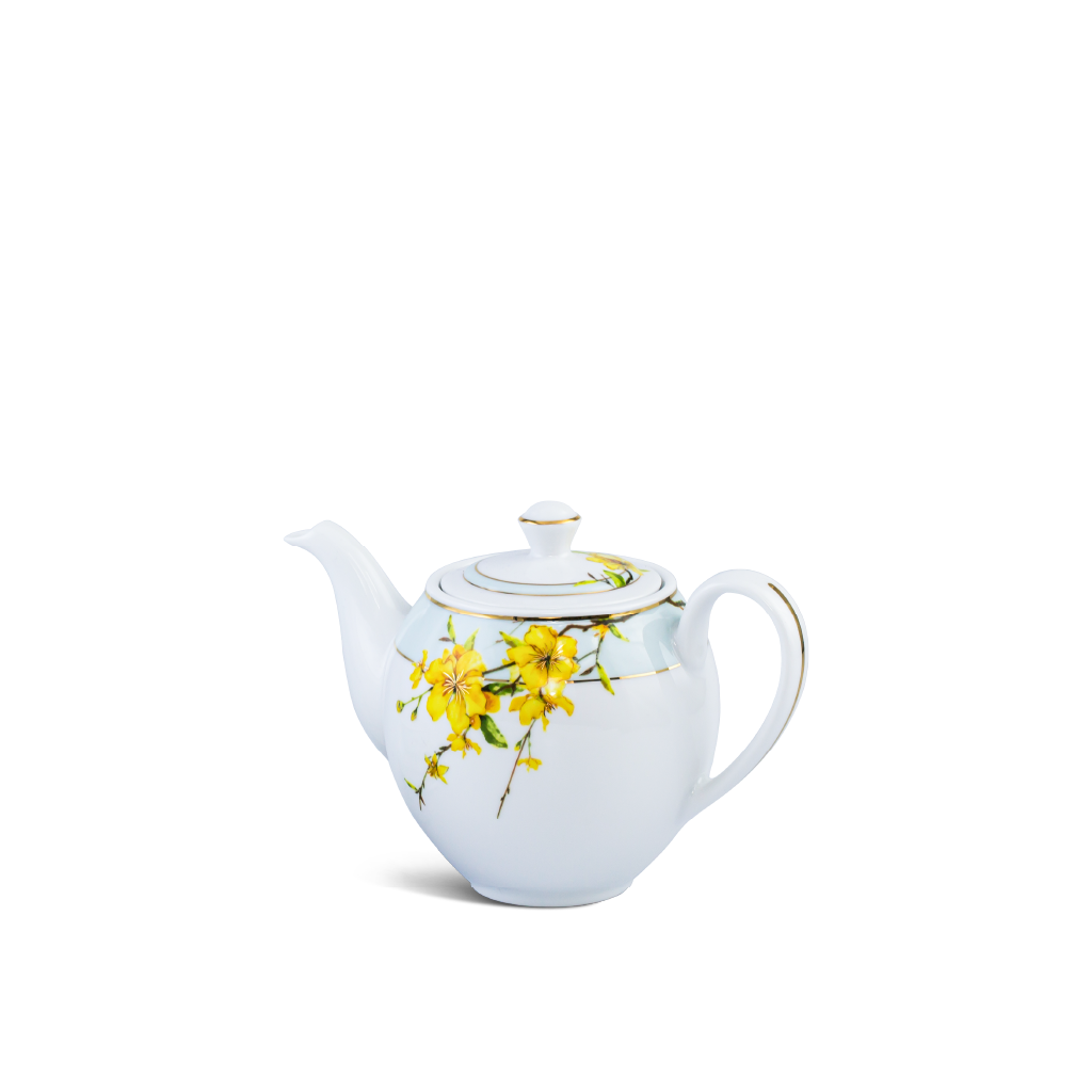 Bình trà 0.8 L + nắp - Camellia - Hoa Mai