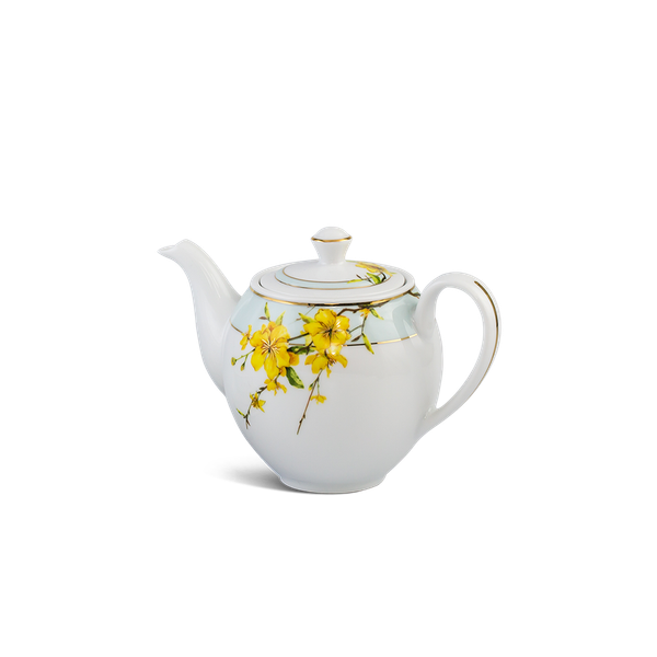 Bình trà 0.8 L + nắp - Camellia - Hoa Mai