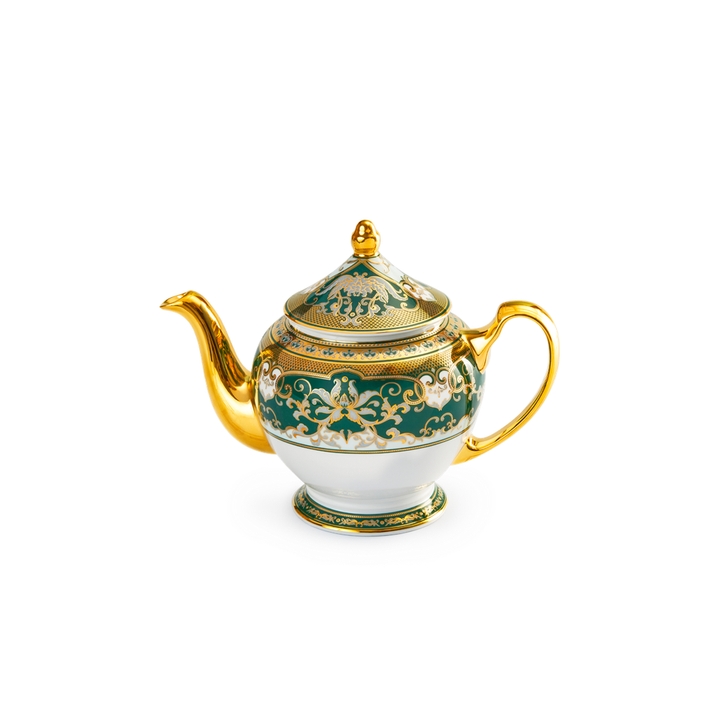 Bình trà + nắp - Hoàng Cung - Sen Ngọc Bích