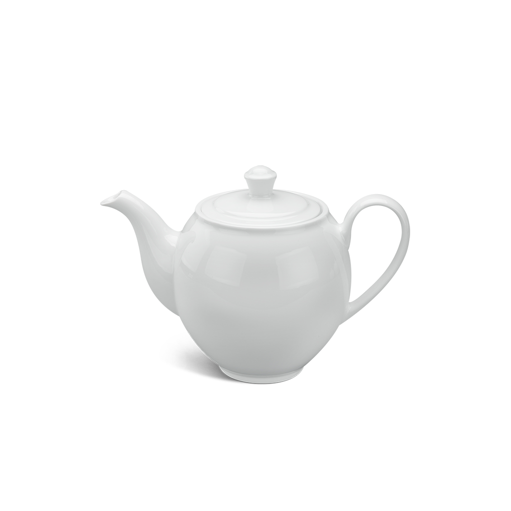 Bình trà + nắp - Camellia - Trắng