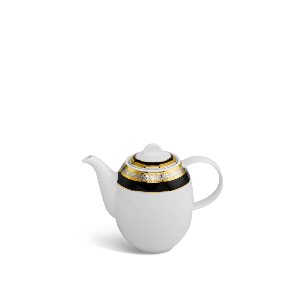 Bình trà cao 0.8 L + nắp - Sago - Hoa hồng đen