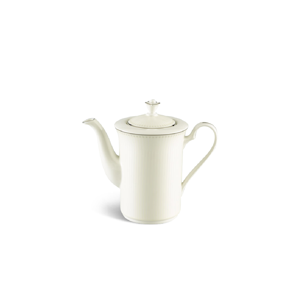 Bình trà cao 0.8 L + nắp - Tulip ngà - Ngân Sa