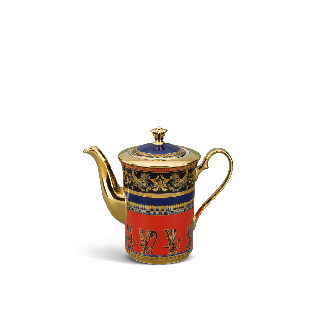 Bình trà cao + nắp - Tulip - Trống Đồng