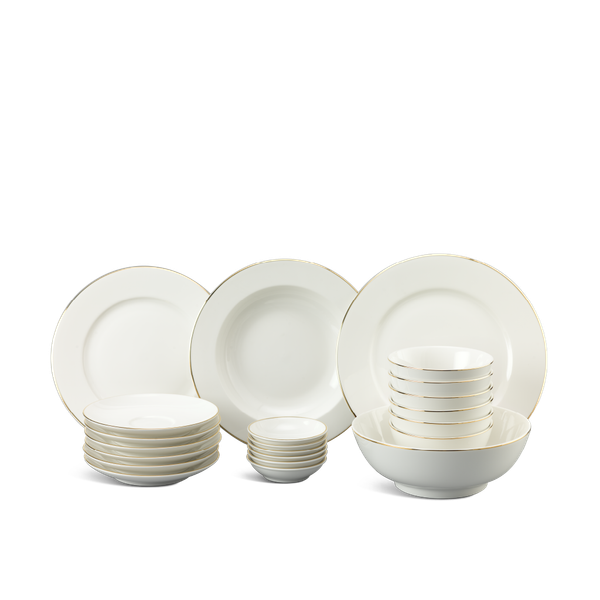 Bộ đồ ăn 22 sản phẩm - Jasmine - Chỉ Vàng