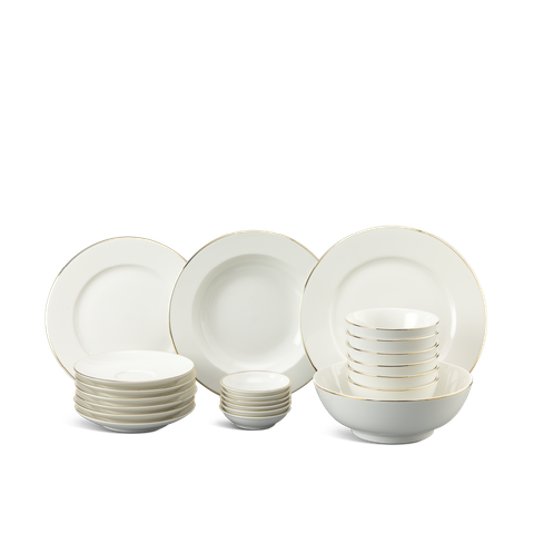  Bộ đồ ăn 22 sản phẩm - Jasmine - Chỉ Vàng 