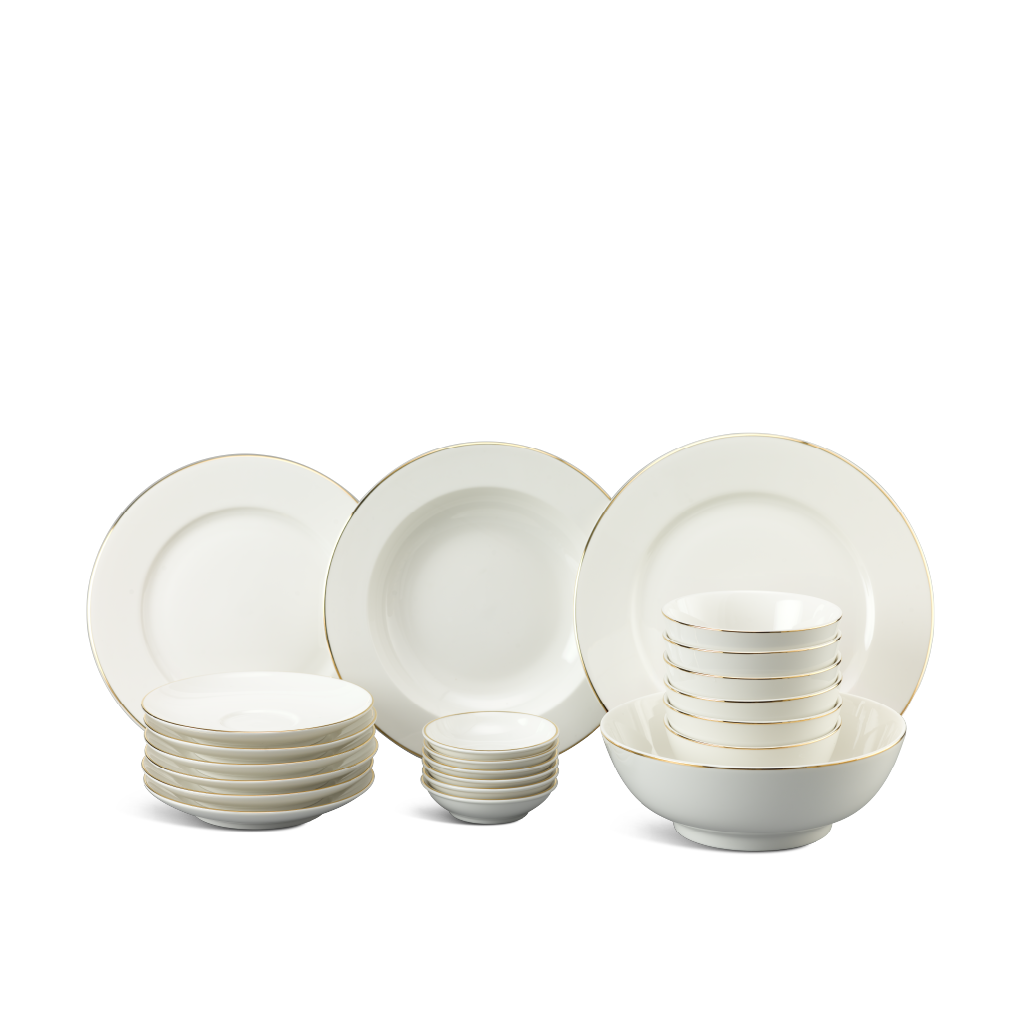 Bộ đồ ăn 22 sản phẩm - Jasmine - Chỉ Vàng