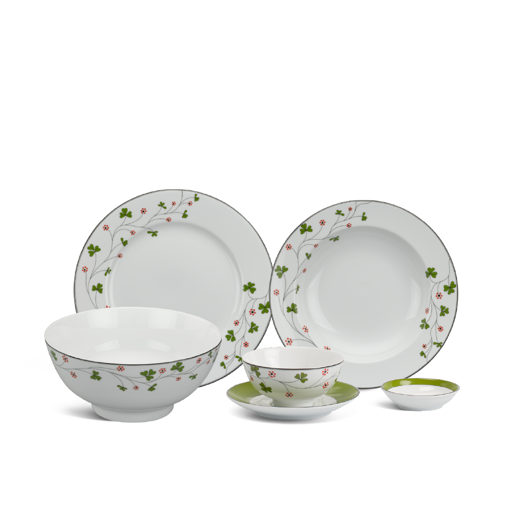 Bộ bàn ăn 22 sản phẩm - Jasmine - Hoa May Mắn