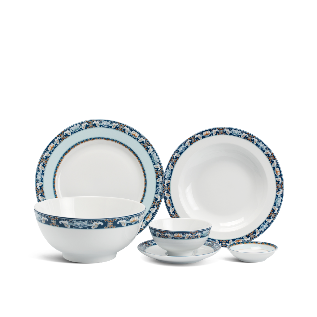 Bộ đồ ăn 22 sản phẩm - Jasmine - Phước Lộc Thọ