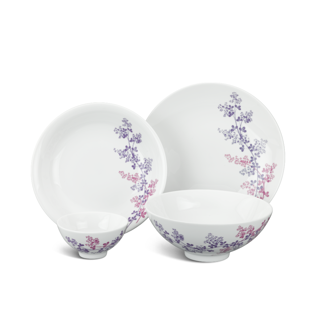 Bộ đồ ăn 09 sản phẩm - Daisy - Cỏ Tím