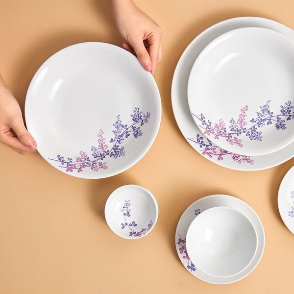 Bộ đồ ăn 09 sản phẩm - Daisy - Cỏ Tím