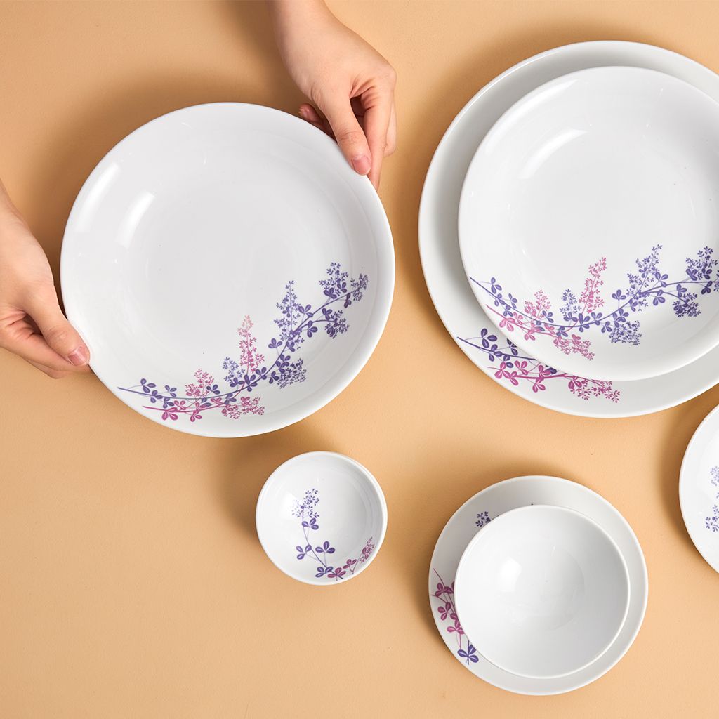Bộ đồ ăn 09 sản phẩm - Daisy - Cỏ Tím