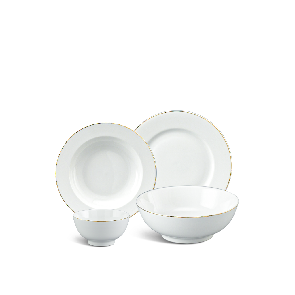 Bộ đồ ăn 09 sản phẩm - Jasmine - Chỉ Vàng
