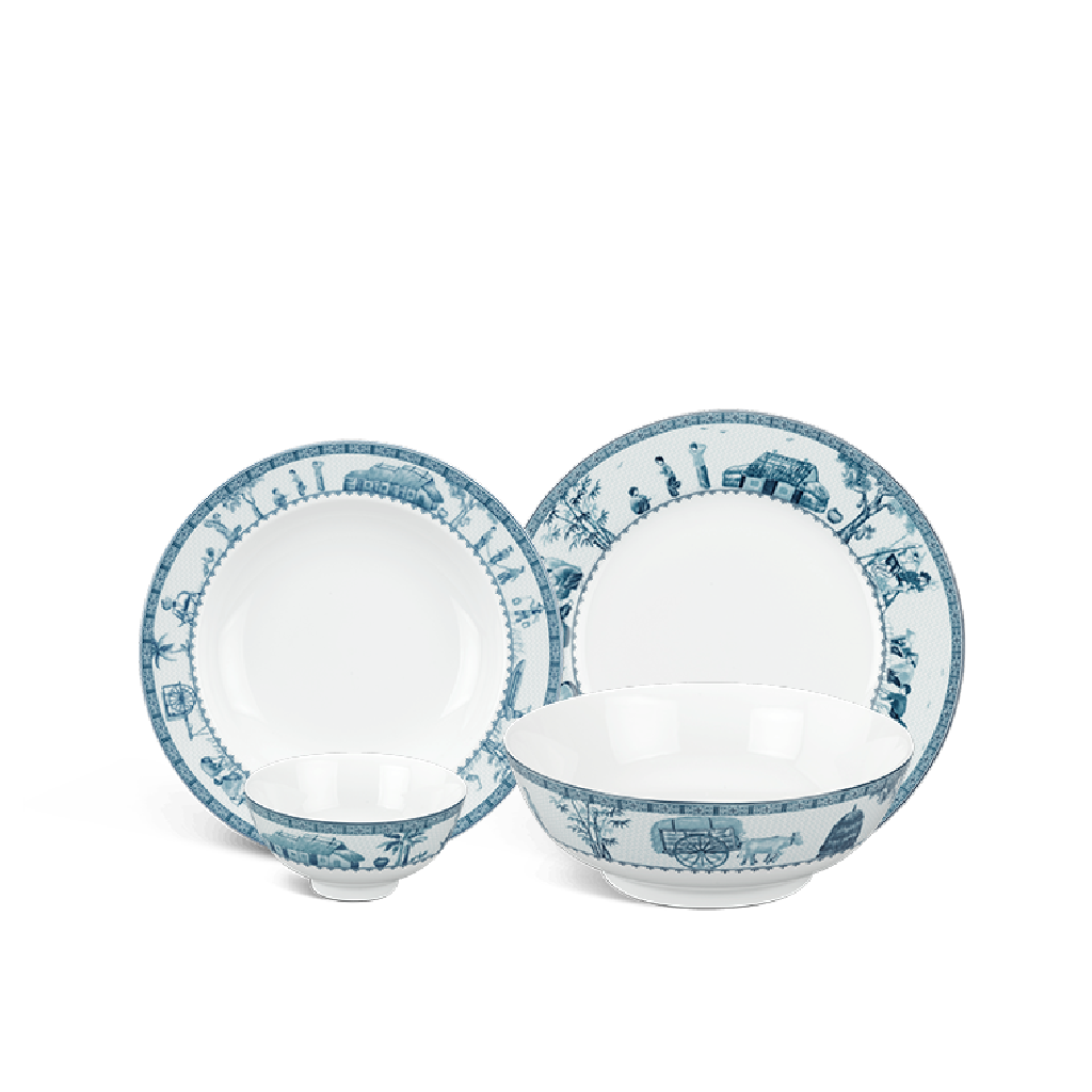 Bộ Đồ Ăn Jasmine Thôn Dã 09 Sản Phẩm