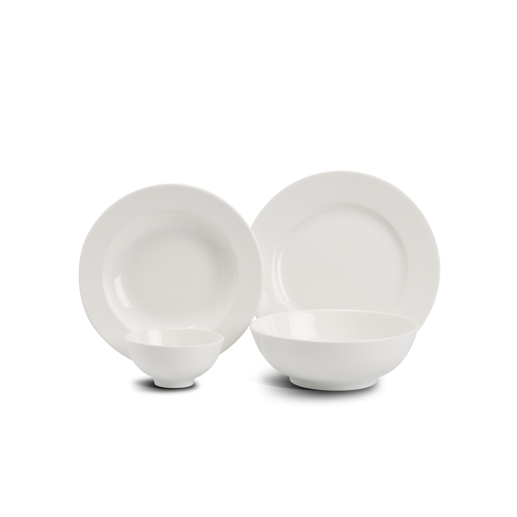 Bộ đồ ăn 9 sản phẩm - jasmine - trắng