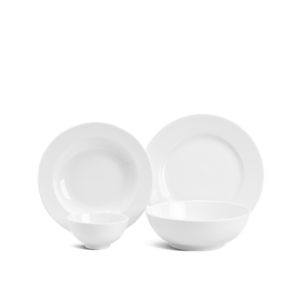 Bộ đồ ăn 09 sản phẩm - Jasmine - Trắng