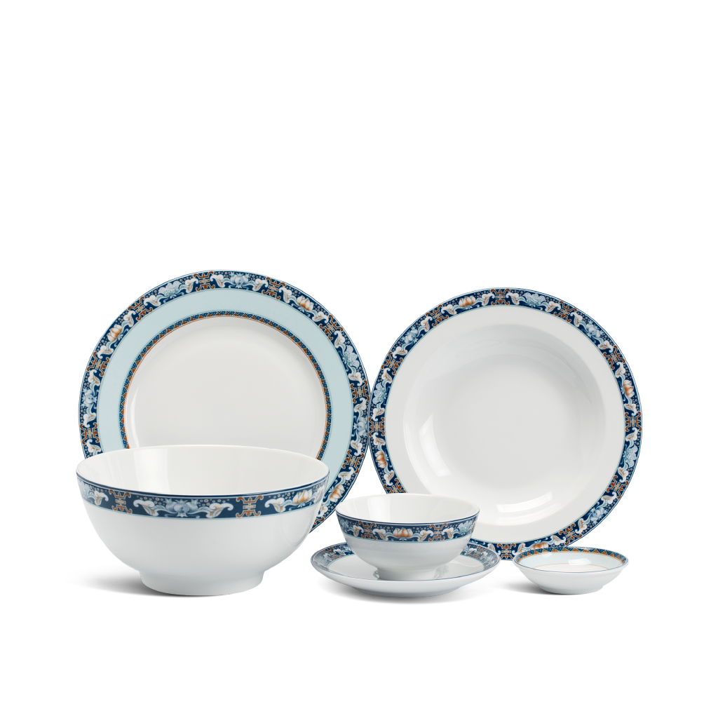 Bộ đồ ăn 10 người 36 sản phẩm - Jasmine - Phước Lộc Thọ