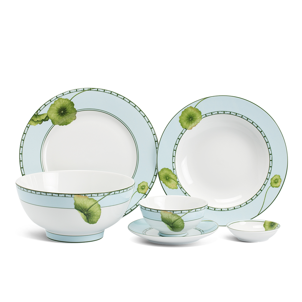 Bộ Đồ Ăn Jasmine Tích Tuyết Thảo 36 Sản Phẩm