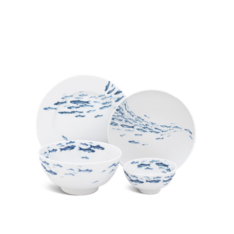  Bộ đồ ăn 10 sản phẩm - Jasmine - Cá Cơm Sương Mờ 