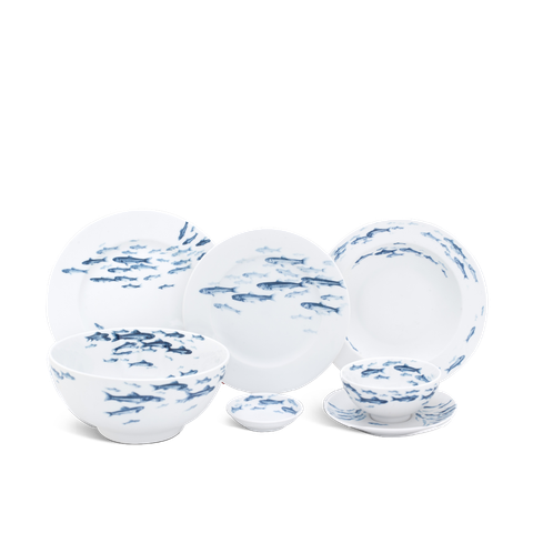  Bộ đồ ăn 23 sản phẩm - Jasmine - Cá Cơm Sương Mờ 