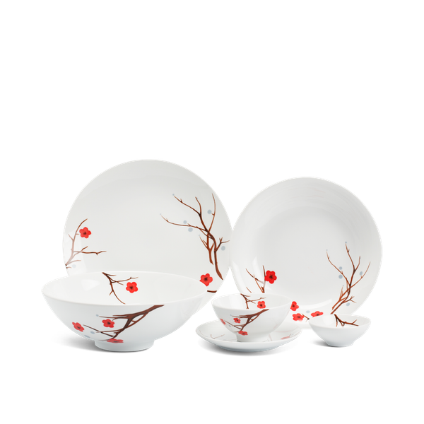 Bộ đồ ăn 22 Sản Phẩm - Daisy - Hồng Mai
