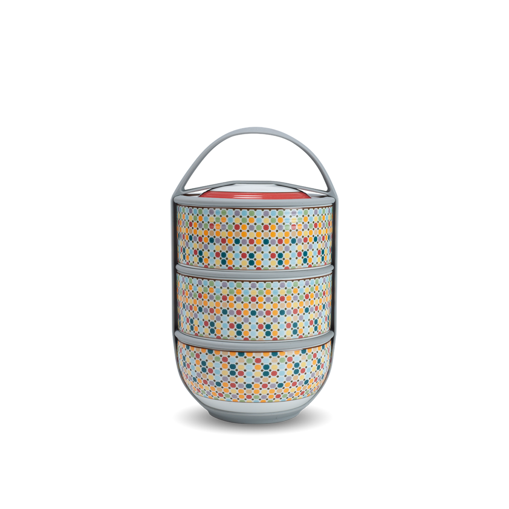 Bộ hộp cơm văn phòng 12.5 cm - Dưỡng Sinh - Mosaic (LTD)