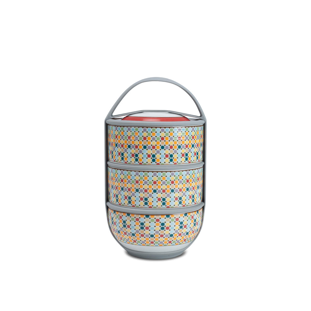 Hộp dưỡng sinh 3 tầng 12.5 cm - Mosaic.