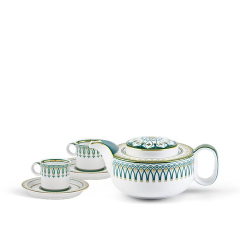  Bộ trà 0.38 L - Gastroline - Đồng Tâm Xanh Lá 