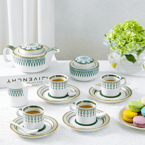  Bộ trà 0.38 L - Gastroline - Đồng Tâm Xanh Lá 