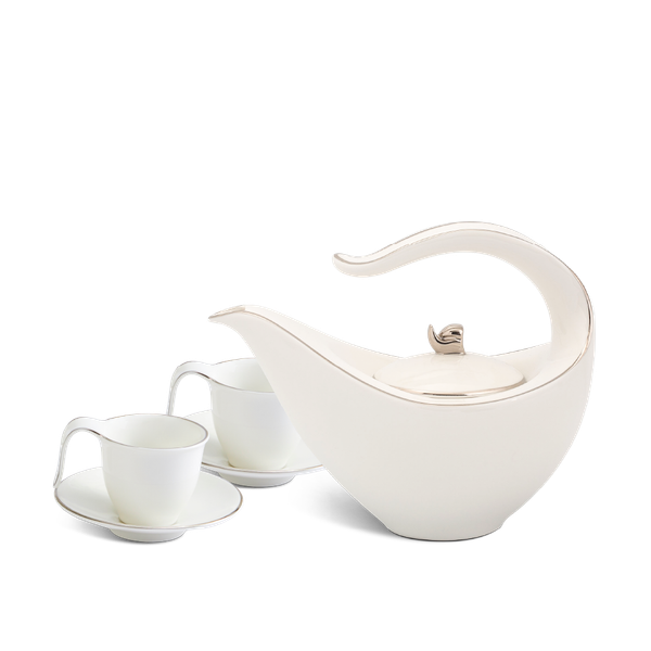 Bộ trà 0.45 L - Anh Vũ - Chỉ Bạch Kim