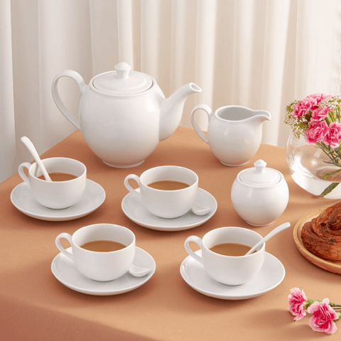  Bộ trà 0.5 L - Camellia - Trắng 