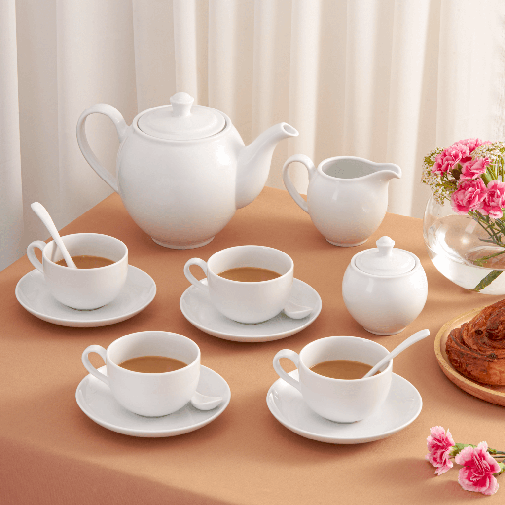 Bộ trà 0.5 L - Camellia - Trắng
