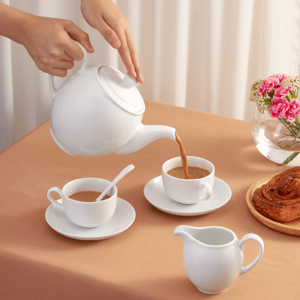 Bộ trà 0.5 L - Camellia - Trắng