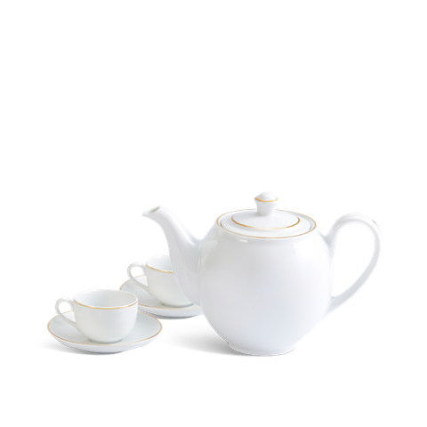  Bộ trà 0.65 L - Camellia - Chỉ Vàng 