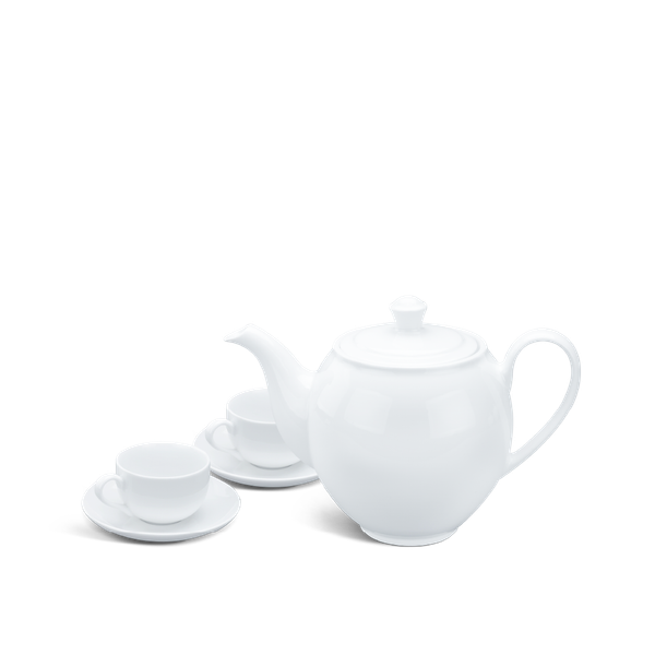 Bộ trà 0.65 L - Camellia - Trắng