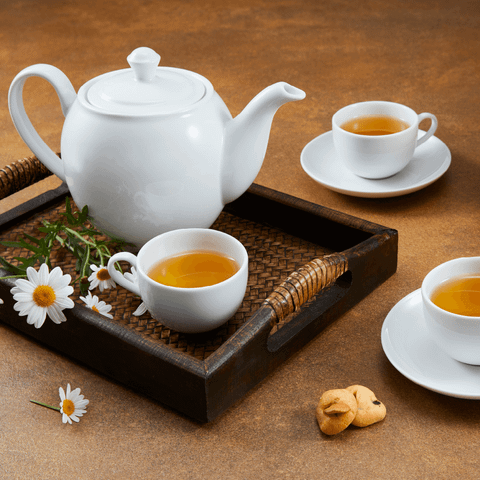  Bộ trà 0.65 L - Camellia - Trắng 