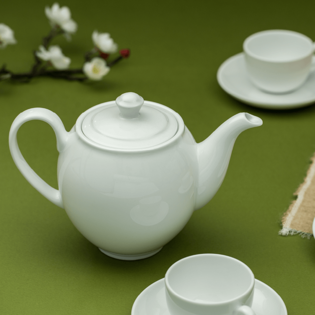 Bộ trà 0.65 L - Camellia - Trắng