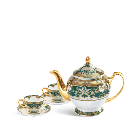  Bộ trà 0.65 L - Hoàng Cung - Sen Ngọc Bích 