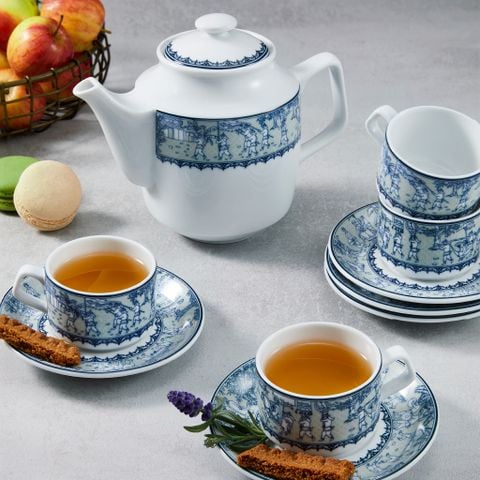  Bộ trà 0.7 L - Jasmine - Vinh Quy Nhạt 