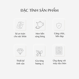 Bộ trà 0.7 L - Sen - Trắng