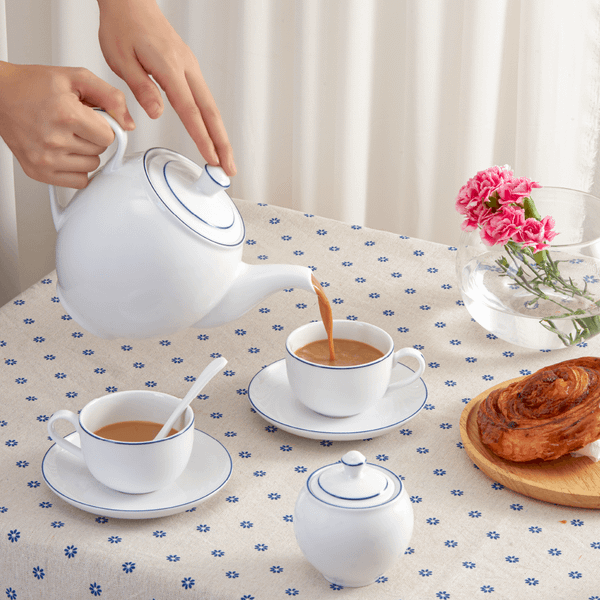 Bộ trà 0.8 L - Camellia - Chỉ Xanh Dương