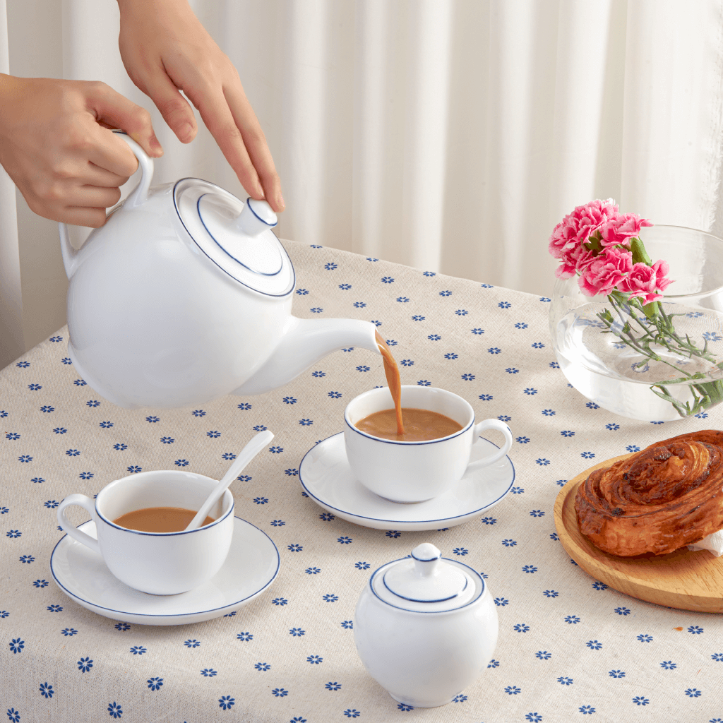 Bộ trà 0.8 L - Camellia - Chỉ Xanh Dương